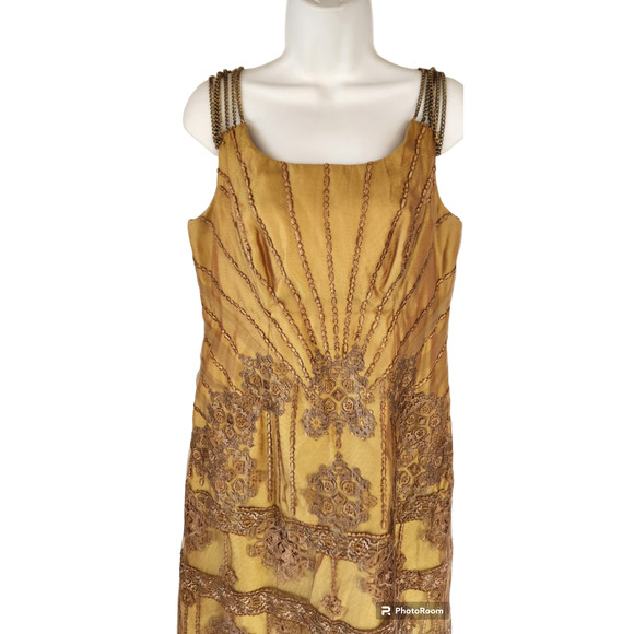 Samy Gicherman Couture Embroidered Lace Dress XL - Picture 3 of 5